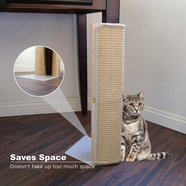 Couch Corner Scratching Post W/Replaceable Scratch Pad - Stylish Indoor Cat Scratcher - Cat Scratching Board Furniture Protector- Scratch Post for Feline Fun & Satisfaction4