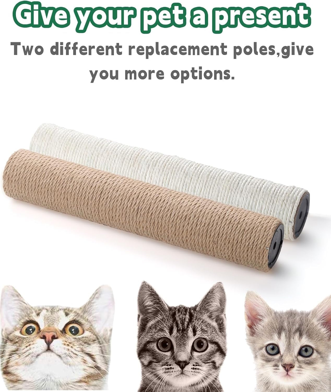 bnosdm-m8-15-75-x3-15-replacement-scratching-post-for-cat-tree-tower-rope-scratch-poles-refill-2-pcs-natural-sisal-pole-part-for-refurbishment-hemp-white