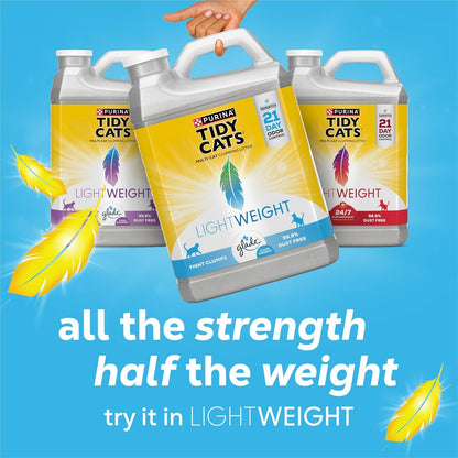 Purina Tidy Cats Lightweight Cat Litter, Clumping Multi Cat, Glade Clear Springs Odor Control, Low Dust, 38 Lb. Box8