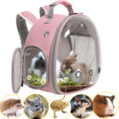 Bearded Dragon Travel Carrier,Lizards Carrier, Small Animal Travel Carrier for Sugar Glider Hedgehog Rat Parrot Bird Guinea Pig, Portable Guinea Pig Travel Bag for 217