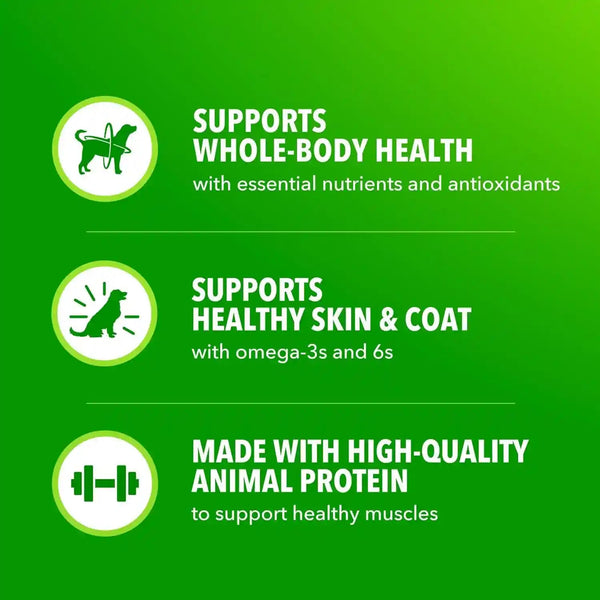 IAMS Proactive Health Wet Dog Food Pouches, Variety Pack, 3.5 Oz, 18 Count | Chicken, Beef & Lamb, Real Meat & Poultry, Omega 6 & 3 Ratio, No Artificial Preservatives or Fillers, Use as Topper or Meal2