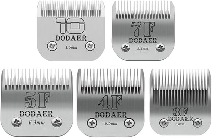 7FC Dog Grooming Ceramic Blades,Compatible with Andis,Oster A5,Wahl KM10 | Size 7FC Detachable Ceramic Blade 1/8-Inch 3.2MM Cut Length,3 Pack18