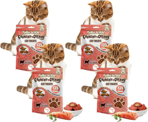 Fieldcrest Farms Collagen Cat Treats, Catnip, Crunchy & Creamy, 3 Oz Pouch | Supports Skin, Coat & Joints, High Protein, No Wheat or Soy, Great for Training & Rewards, All Life Stages19