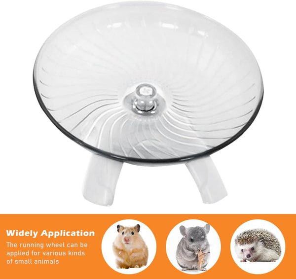 Hamster Wheel, Hermit Crab Climbing Toys Silent Exercise Running Wheel, 13Cm Small Animal Exercise Wheels Hermit Crabs Wheel for Hamsters, Gerbils, Mice or Other Small Animals4