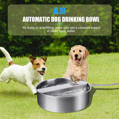 Automatic Dog Water Bowl Dispenser Large Breed| Auto Fill| High Capacity | Stainless Steel Dog Waterer with Float Valve Self Filling Auto Water Bowl for Outdoor Large Dogs Cats Chicken Livestock5