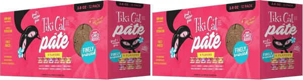 Tiki Cat Grill Pâté Wet Cat Food, Variety Pack, 2.8 Oz. Cans (12 Count)11