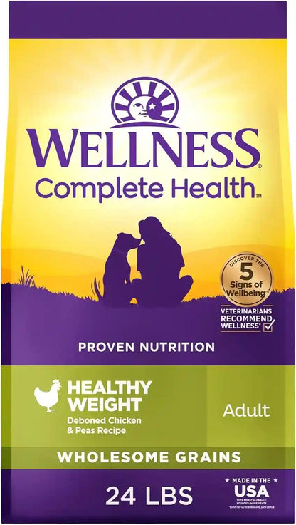 Wellness Complete Health Adult Dry Dog Food, Wholesome Grain Kibble, Natural, Chicken and Oatmeal Recipe, 30 Lb Bag26