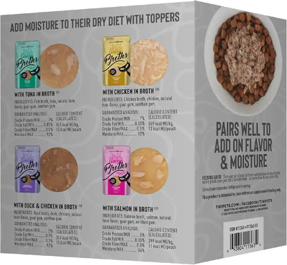 Tiki Cat Born Carnivore Broths Wet Cat Food Toppers, Variety Pack, 1.3 Oz. Pouch (12 Count)3