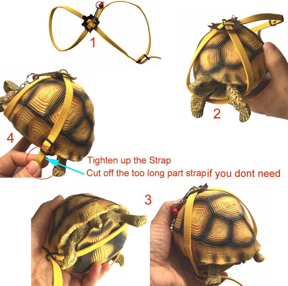 leather-harness-strap-for-tortoise-turtle-reptile-animals-size-m-crawling-pet-walking-training-control-rope-chest-collar