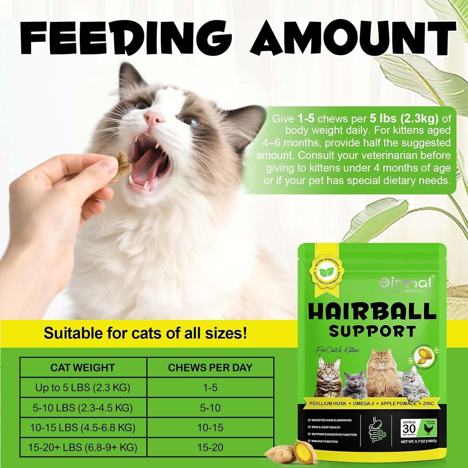 cat-hairball-support-crunchy-creamy-chews-omega-3-zinc-for-healthy-skin-coat-tasty-chicken-flavor-supports-skin-coat-digestion-30-day-supply