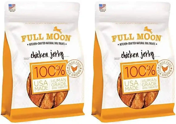 Full Moon Chicken Jerky Healthy All Natural Dog Treats Human Grade Made in USA Grain Free, 1.5 Pound (Pack of 1)14