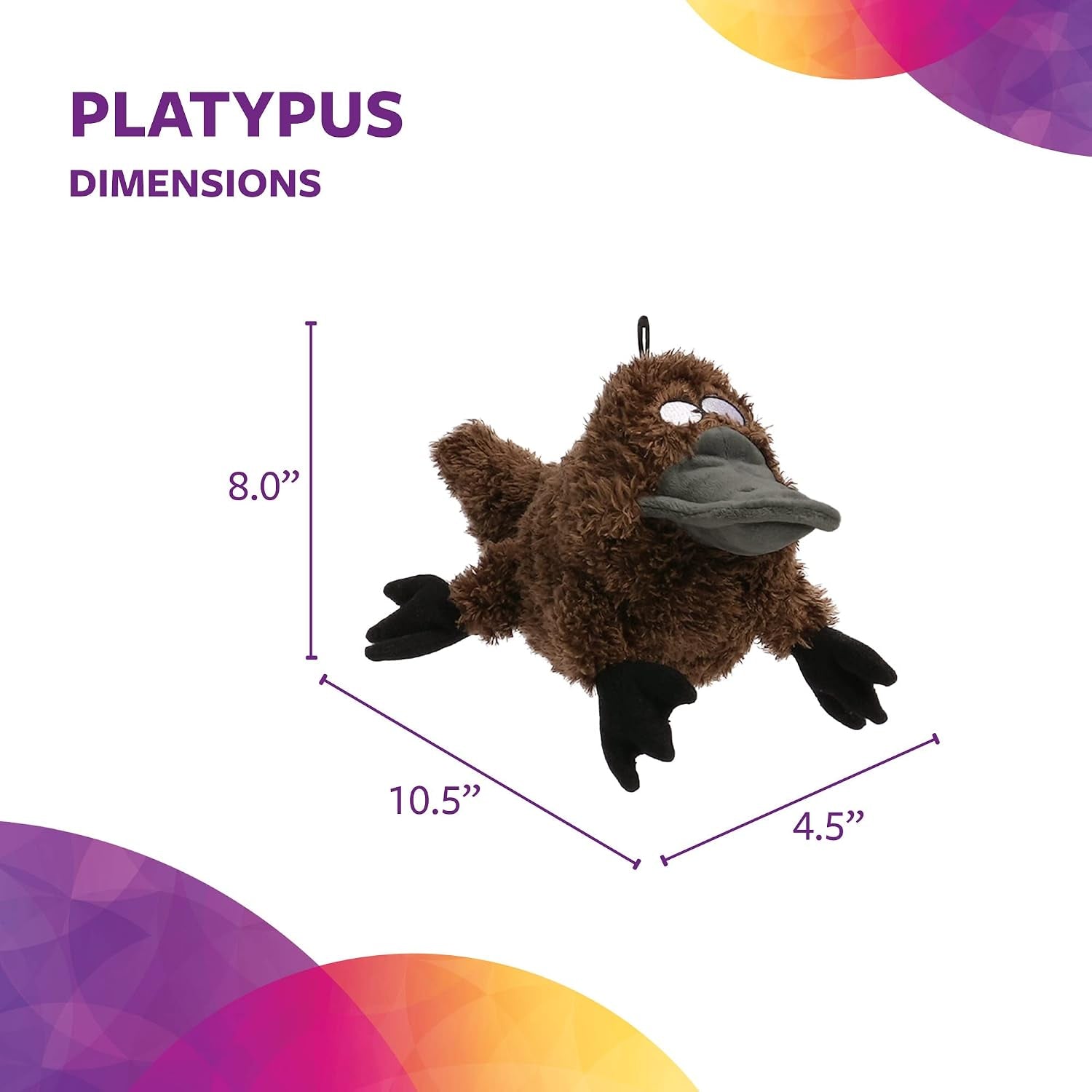 trustypup-strong-n-silent-platypus-silent-squeak-plush-dog-toy-chew-guard-technology-brown-large