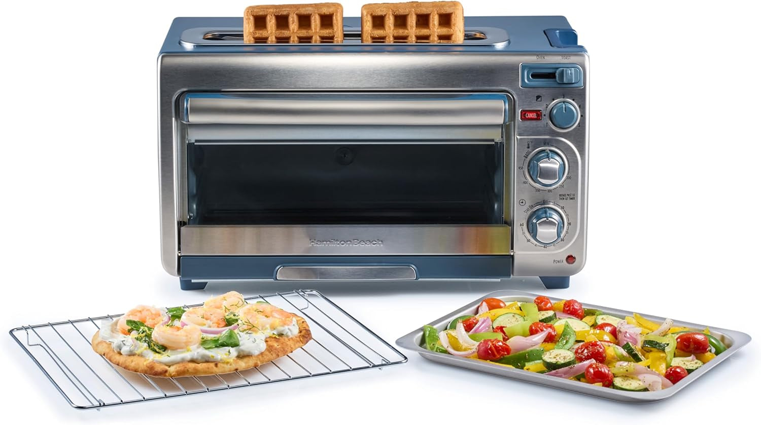 2-in-1-countertop-toaster-oven-and-long-slot-2-slice-toaster-bake-broil-toast-2-rack-positions-60-minute-timer-automatic-shut-off-shade-selector-kitchen-makeover-blue-31158j