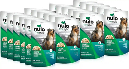 Nulo Freestyle Variety Flavor Real Meat Grain-Free Premium Puppy & Dog Food Topper, 2.8 Ounce (Pack of 6)14