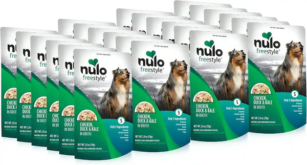Nulo Freestyle Variety Flavor Real Meat Grain-Free Premium Puppy & Dog Food Topper, 2.8 Ounce (Pack of 6)14