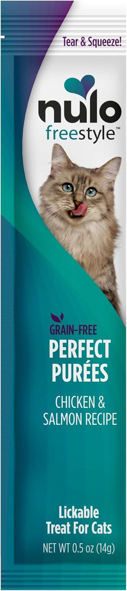 Nulo Freestyle Lickable Cat Treats - Perfect Purées Variety Pack, Squeezable Grain-Free Wet Cat Food Topper, High Moisture for Hydration, 40 X 0.5Oz14