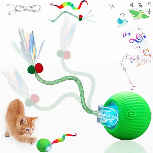 Interactive Cat Toy Ball, Smart Moving Pet Toy for Cats & Dogs | Cat Toys for Indoor Cats | Speedy Tail 2.0 Cat Toy|Cat Teaser Toy|Interactive Motion Activated Cat Toys| Stimulating Cat Toys9