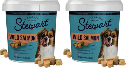 Stewart Freeze Dried Dog Treats, 100% Wild Salmon, 9.5 Oz Tub | Premium Quality Raw Protein, Single Ingredient, High Protein Training Treats & Food Topper, No Refrigeration, Cat Friendly12