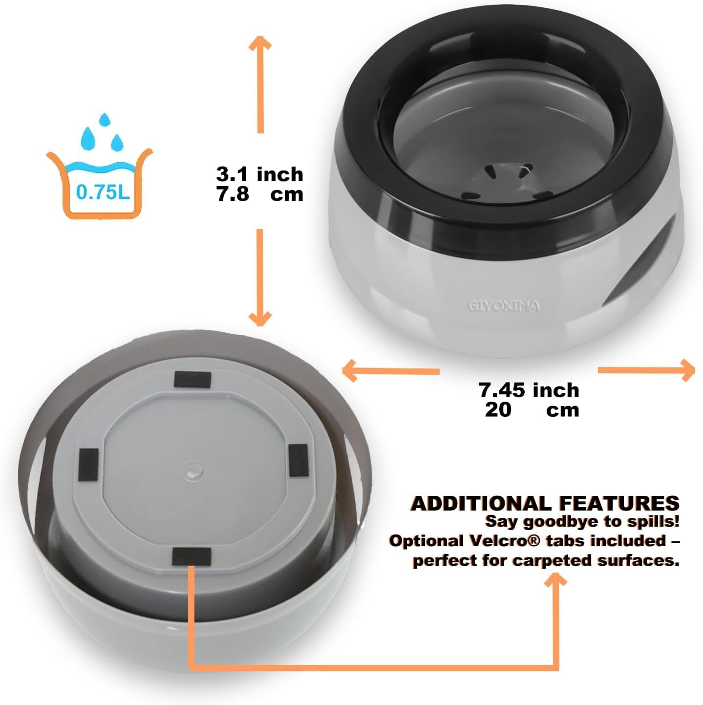 25oz-spill-proof-dog-water-bowl-slow-drink-no-splash-pet-feeder-for-small-medium-dogs-cats-puppies-kittens-non-slip-portable-bowl-for-car-travel-home-grey