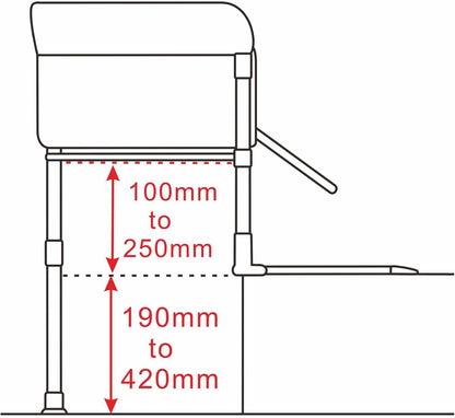 Englacha Close2Me Elevated Pet Bed - Bedside Mattress for Cats and Small Dogs - Comfortable, Cozy Design with Tool-Free Installation - Foldable for Easy Transport, Carry Bag Included7