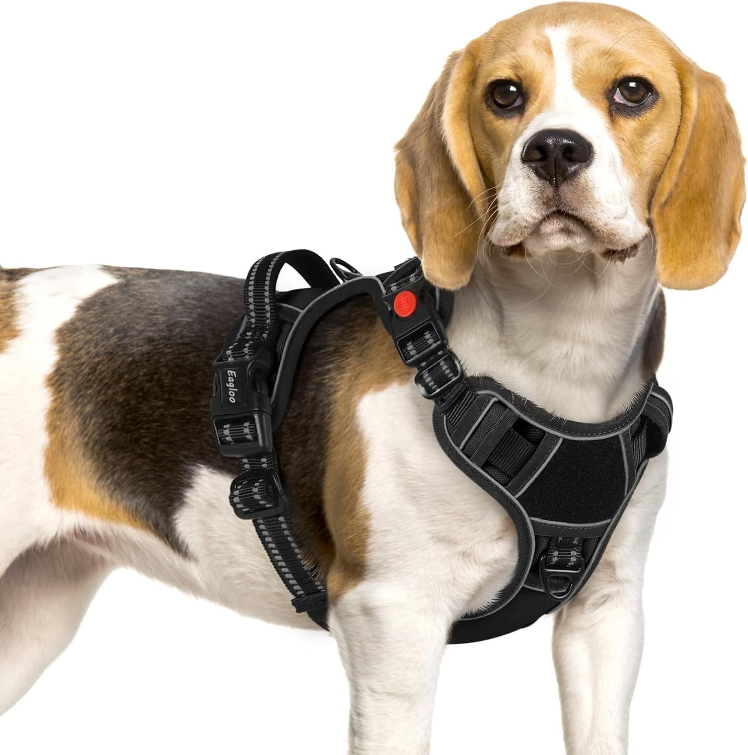 eagloo-dog-harness-no-pull-for-large-dogs-easy-on-off-with-3-buckles-no-choke-with-front-clip-adjustable-fit-molle-system-reflective-vest-easy-control-for-walking-black-large