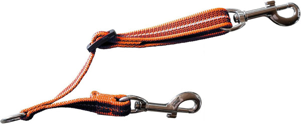 Herm. Sprenger Adjustable Coupling Strap – Reflective Nylon 2-Way Dog Leash Coupler with Nickel-Plated Swivel Clip – Safety Backup Strap for Prong & Flat Collars (Red)7