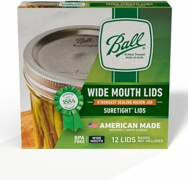 Wide Mouth Canning Lids 4 Dozen or 48 Lids Total2
