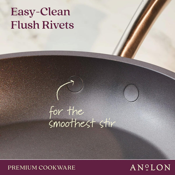 Accolade Forged Hard Anodized Nonstick Pots & Pans - Induction Cookware Set - 12 Piece - Moonstone Gray9