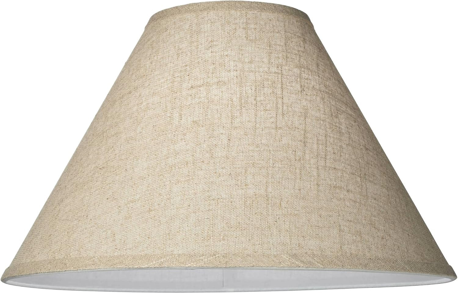 fine-large-burlap-empire-lamp-shades-6x17x11-5-spider-set-of-2-6-top-x-17-bottom-x-11-5-high-replacement-for-table-floor-lamps-shade-pre-assembled-beige-harp-finial-fitting