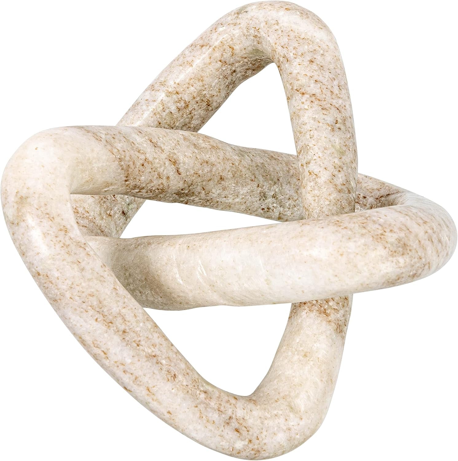 creative-co-op-modern-decorative-marble-link-knot-beige