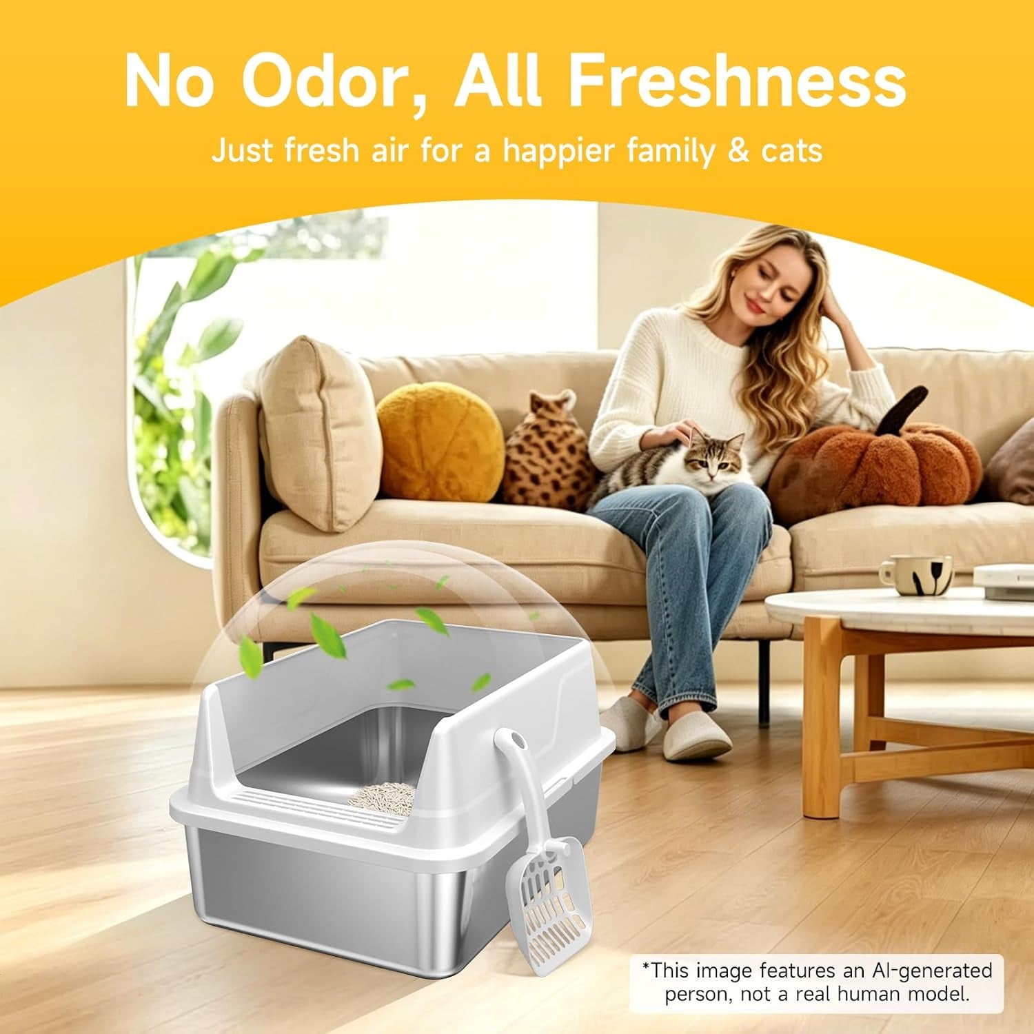 stainless-steel-cat-litter-box-with-scoop-m-metal-pan-for-kittens-metal-litter-box-with-high-sides-lid-open-top-low-entry-non-stick-easy-clean-kitty-cat-box-for-indoor-cats-high-wall