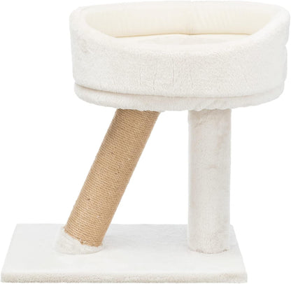 Trixie Mica 18-In Cat Tree for Kittens, Indoor Jute Scratching Post Cat Furniture, Padded Platform, Dangling Toy, Greige10