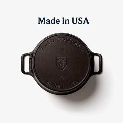 No. 10 Cast Iron Dutch Oven – 7 Quart, for Bread, Braises & Large-Batch Cooking, Pre-Seasoned, Made in USA4