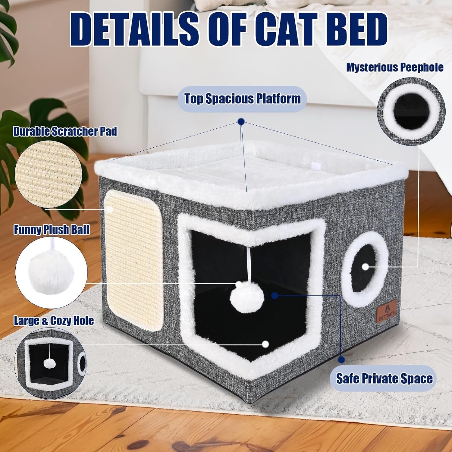 cat-beds-for-indoor-cats-large-cat-cave-bed-with-scratch-pad-and-fluffy-ball-foldable-cat-hideaway-cat-house-with-reversible-cushion-for-multi-small-pet-up-to-30lbs-grey