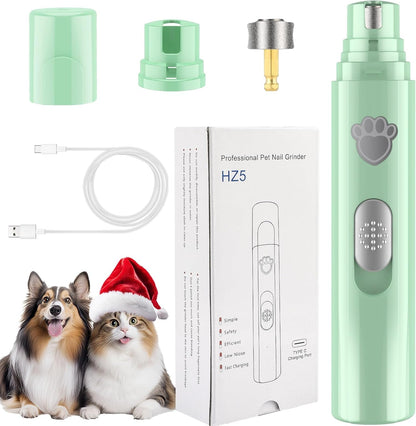 VIWIK Dog Nail Grinder, 2-Speed Rechargeable Dog Nail Trimmers for Large Medium & Small Dogs, Upgrade Professional Electric Pet Paws Grooming, Quiet Puppy Grooming Tool, for Dogs Cats1