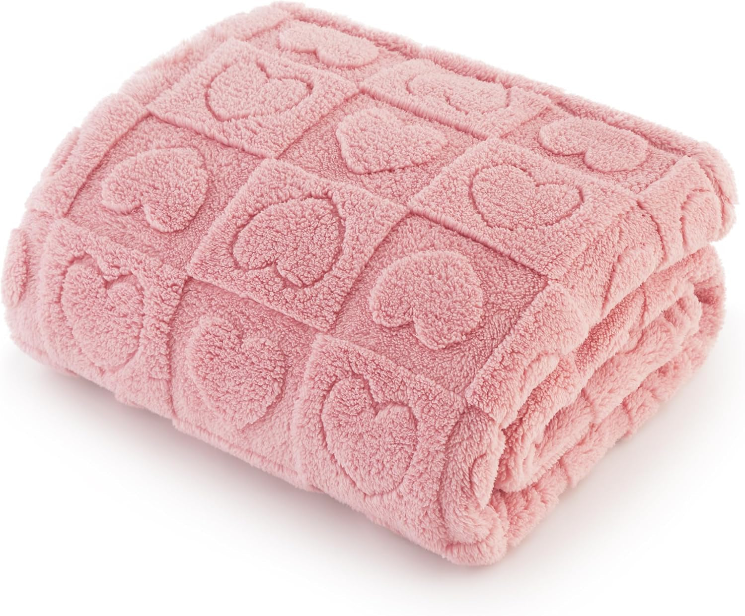 bedsure-dog-blanket-for-small-dogs-puppy-cats-with-soft-fleece-25x35-white-300gsm-fuzzy-jacquard-doggy-kitten-blanket-washable-for-crate-cage-pet-bed-indoor-cats-puppy-essentials-cute-dog-gift