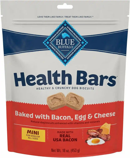 Blue Buffalo Mini Health Bars Apples & Yogurt Crunchy Dog Biscuits, Bite-Sized for Training, Oven-Baked with Real Apples & Natural Ingredients, Healthy Dog Treats, 16 Oz.12
