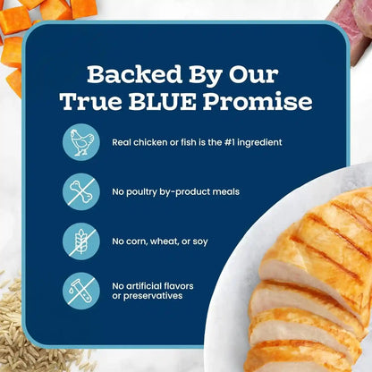 Blue Buffalo Tastefuls Purées Variety Pack Wet Cat Food Complement (Chicken & Tuna) Made with Natural Ingredients, for All Life Stages, 3-Oz. Resealable Pouches (12 Count)6