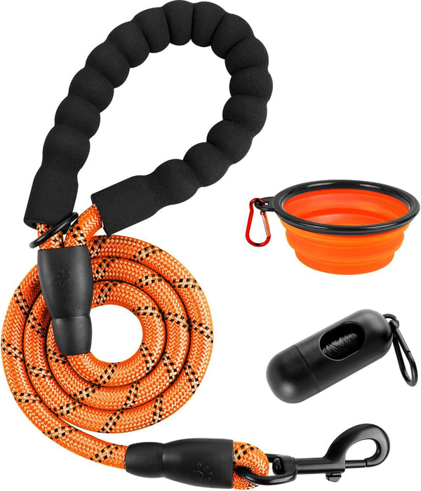 BARKBAY Dog Leashes for Large Dogs Heavy Duty Dog Leash 4/5/6 FT with Comfortable Padded Handle and Highly Reflective Threads for Medium Large Dogs Walking Training Running (5Ft-1/2'',Pink)27