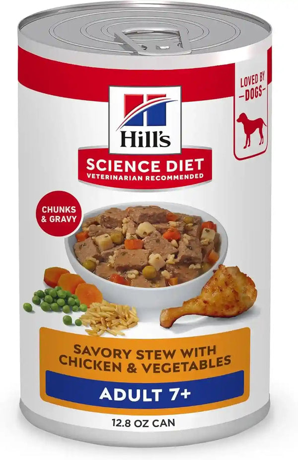 Hill'S Science Diet Adult 7+ Wet Dog Food | #1 Veterinarian Recommended, Beef & Vegetables, 12.8 Oz. Cans, 12-Pack14