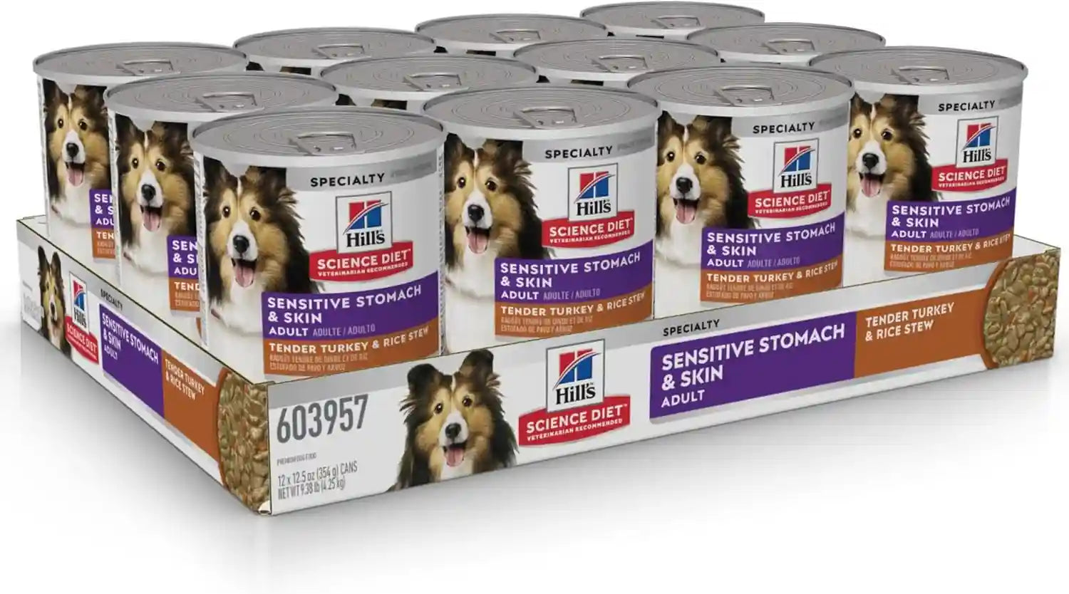 hills-science-diet-sensitive-stomach-skin-wet-dog-food-1-veterinarian-recommended-adult-formula-turkey-rice-12-5-oz-cans-12-pack