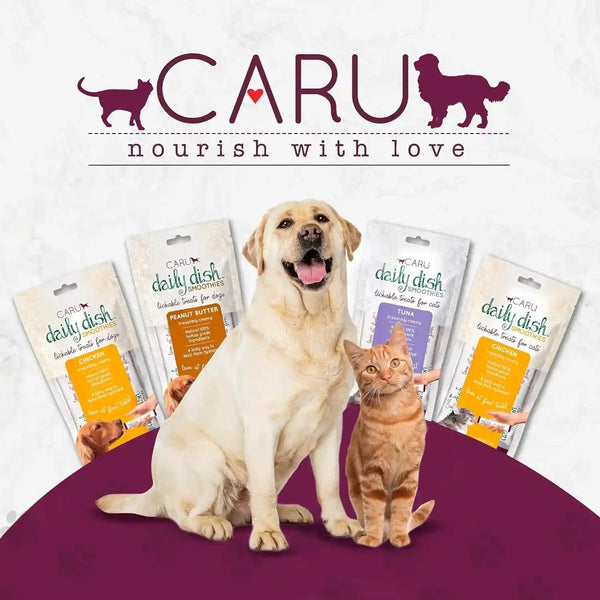 CARU - Daily Dish Tuna Flavored Cat Smoothies - 0.5Oz Tubes - 4 Pack6