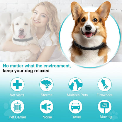 Calming Collar for Dogs 6 Packs Dog Calming Pheromones Collar Separation Anxiety and Stress Relief anti Anxiety 60 Days Calm Pheromone Collars for Small Medium Large Dogs 25 Inch Adjustable Waterproof3