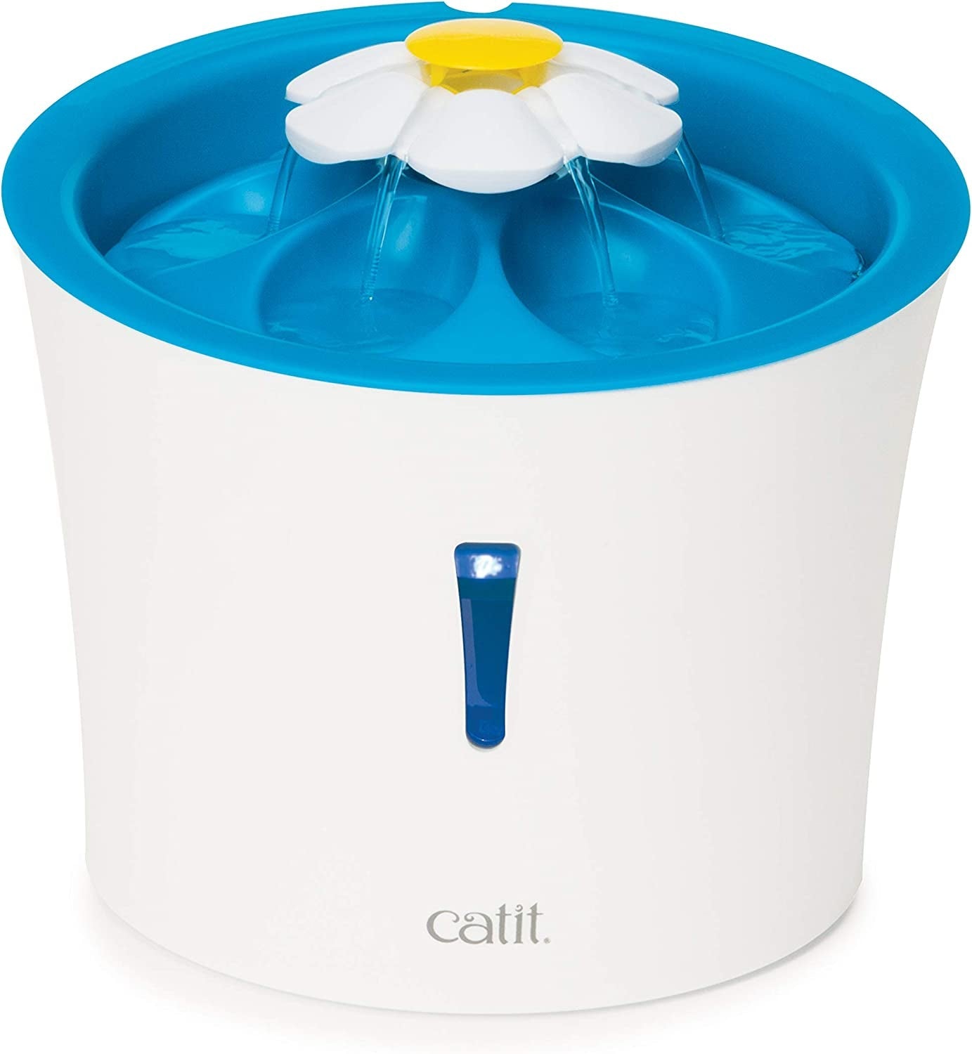 catit-flower-fountain-with-triple-action-filter-cat-drinking-water-fountain-3-l-green-cat-drinking-water-fountain