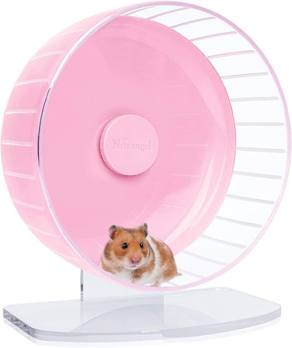 Niteangel Super-Silent Hamster Exercise Wheels: Quiet 10 Inch Running Wheel | Can 10.6-13.4" Adjustable Height - No Bend Back Spinner Running for Dwarf Syrian Hamster Gerbils Mice or Other Small Animal9