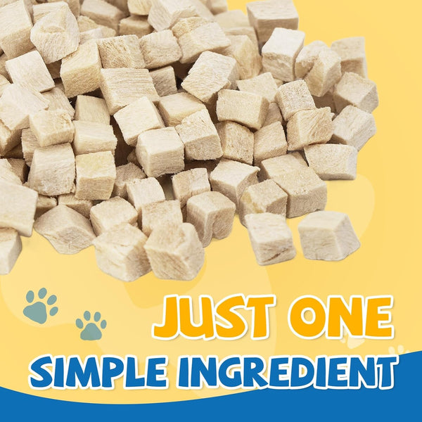 Gazeupon Freeze Dried Chicken Dog & Cat Treats, Single Ingredient | High Protein Training Treats, Food Topper for Picky Eaters, Grain Free, Natural Snacks for Puppies and Adult Dogs, 10.58 Oz3
