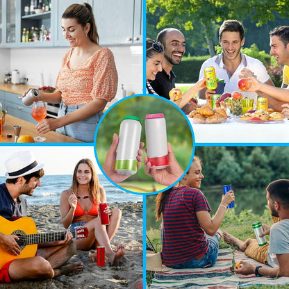 6 Pack Silicone Soda Can Cover Lids, Reusable Soda Can Lids Beer Can Covers Pop Can Covers, BPA Free Silicone Can Cover, Stopper and Protector for Soda, Beer, Beverage, Juice, Coke, Fits Standard Cans6