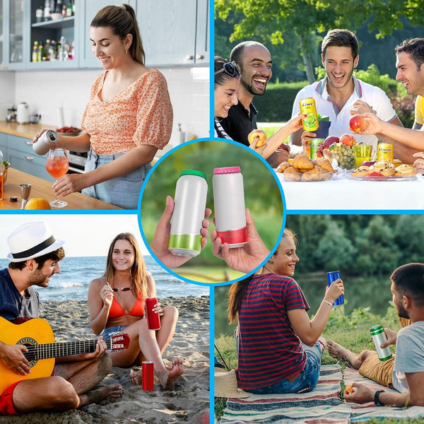 6 Pack Silicone Soda Can Cover Lids, Reusable Soda Can Lids Beer Can Covers Pop Can Covers, BPA Free Silicone Can Cover, Stopper and Protector for Soda, Beer, Beverage, Juice, Coke, Fits Standard Cans6