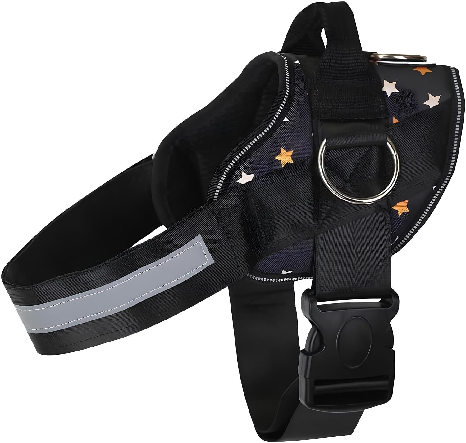 joyride-basic-dog-harness-1-0-blue-serenity-m-adjustable-pet-vest-with-3-side-leash-rings-for-training-walking-and-improved-control-for-small-medium-or-large-dogs