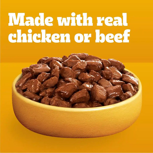 Pedigree Choice Cuts Wet Dog Food Pouch, Protein Variety, 3.5 Oz, 30 Count | Beef, Chicken & Filet Mignon, No Added Sugars or Artificial Flavors, 36 Vitamins & Minerals, 50%+ Water, Complete & Balanced4